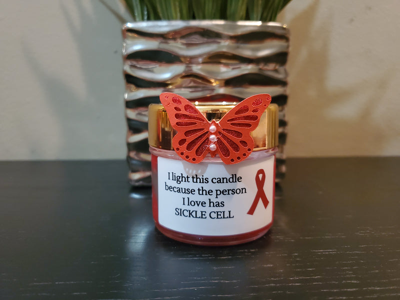 Sickle Cell Awareness Candle
