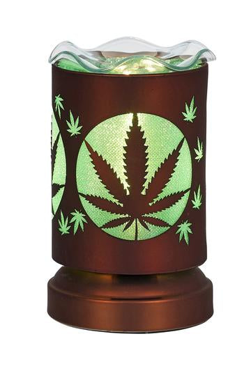 Copper Cannabis Fragrance Oil & Wax Warmer- Electric Touch Lamp