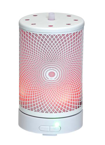 White Metal Mandala Ultrasonic Diffuser 100ml